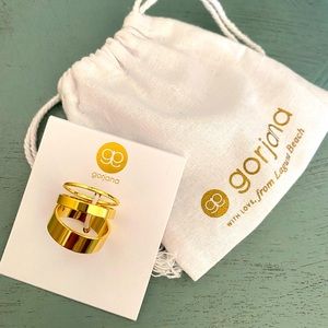 Gorjana Rose Ring set size 6. NWT